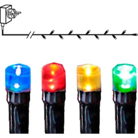 EGLO LED-Lichterkette SERIE LED, Weihnachtsdeko, 80-flammig, schwarz / 80X0,062W / Weihnachtsbeleuchtung - Weihnachtsdeko - Winter