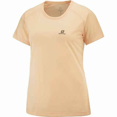 Salomon Kurzarmshirt Damen Kurzarm-T-Shirt Salomon Cross Rebel Gelb S Salomon