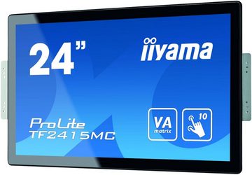 Iiyama ProLite TF2415MC-B2 - LED-Monitor - Full HD (1080p) - 60.5 cm (23.8) TFT-Monitor (1920 x 1080 px, Full HD, 16 ms Reaktionszeit, Touchscreen, Eingebautes Mikrofon, HDCP)