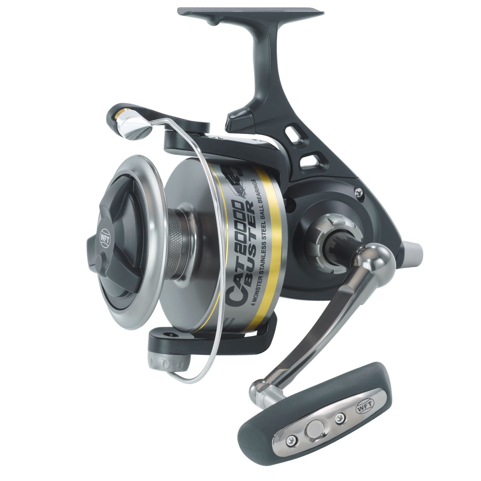 WFT Stationärrolle), WFT Catbuster 20.000 4B/B Spin Welsrolle