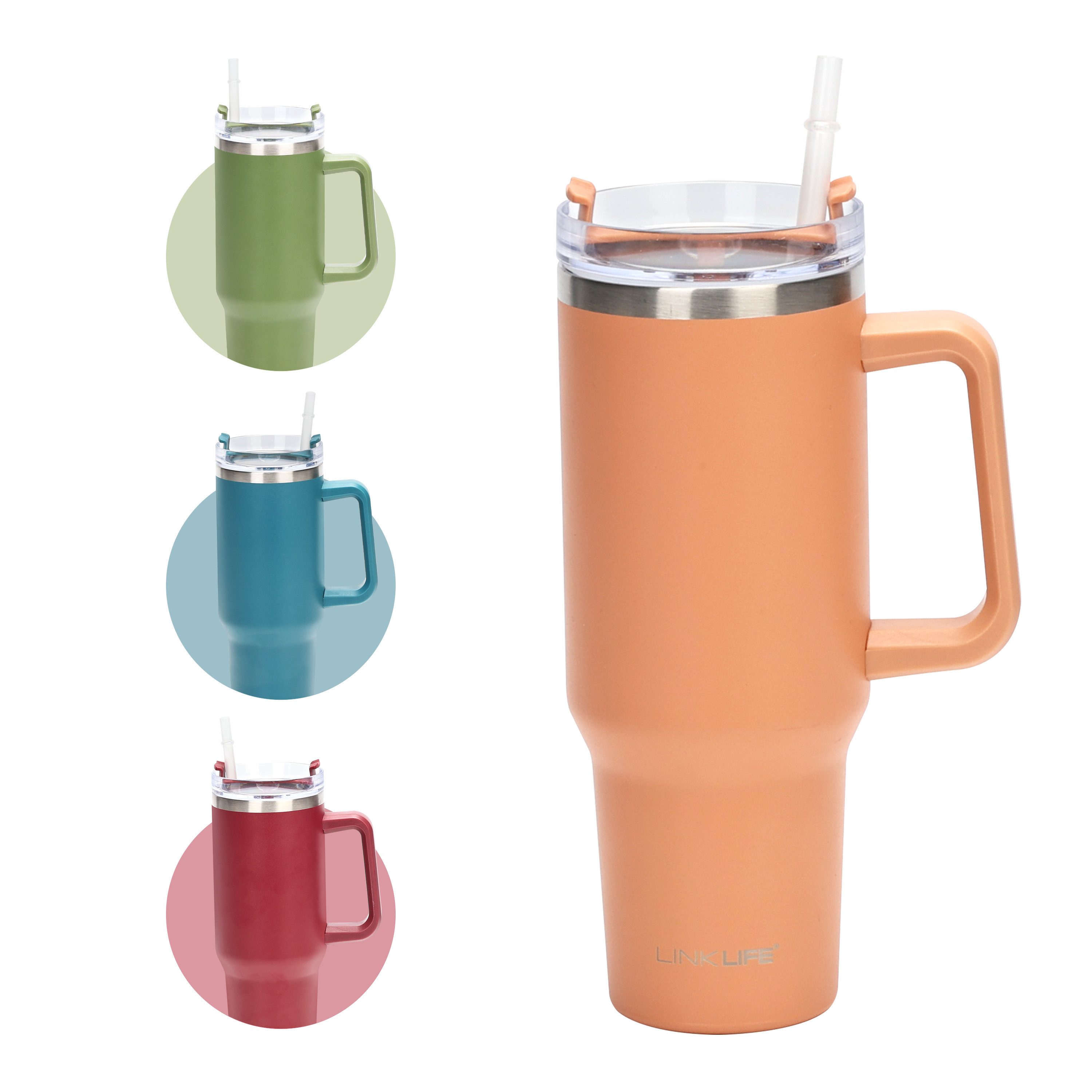 Ribelli Trinkflasche Thermosflasche BPA-frei, Edelstahl, 500/700/1200ml, Wasserflasche für Sport, Fitness, Outdoor, Schule