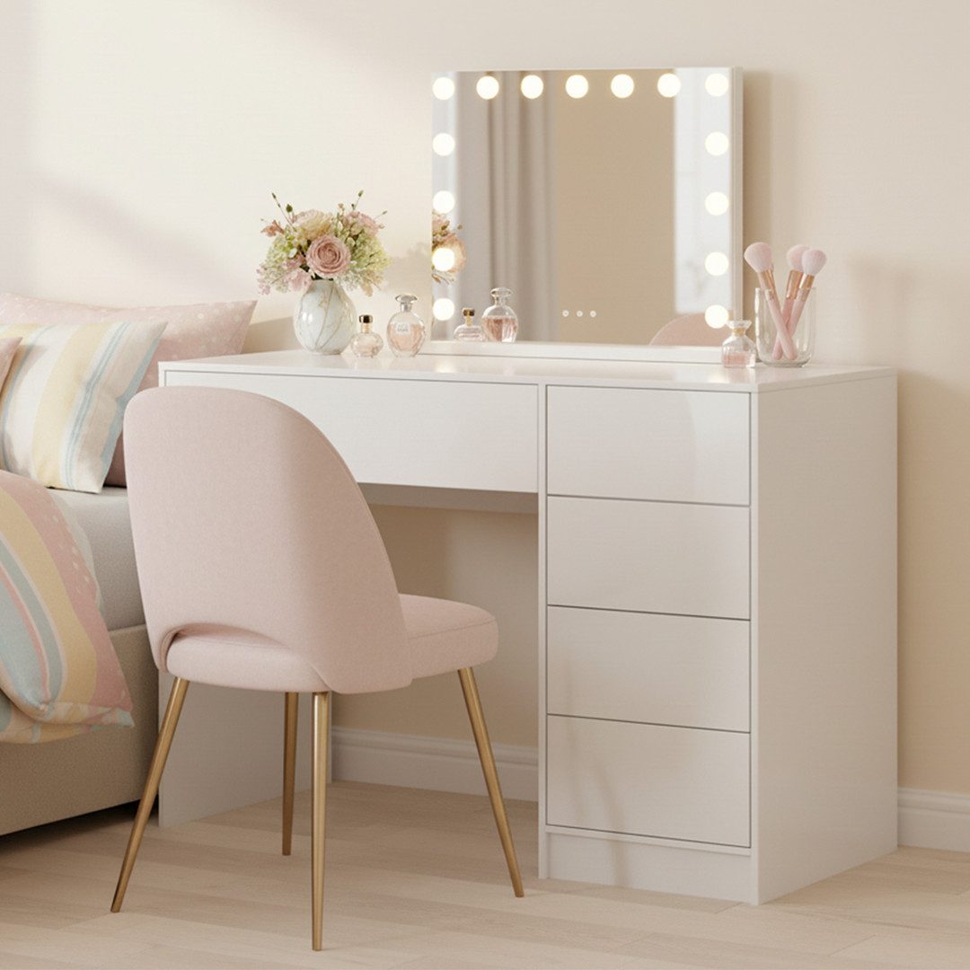 Bellamio Schreibtisch Livny mit 5 Schubladen günstig online kaufen