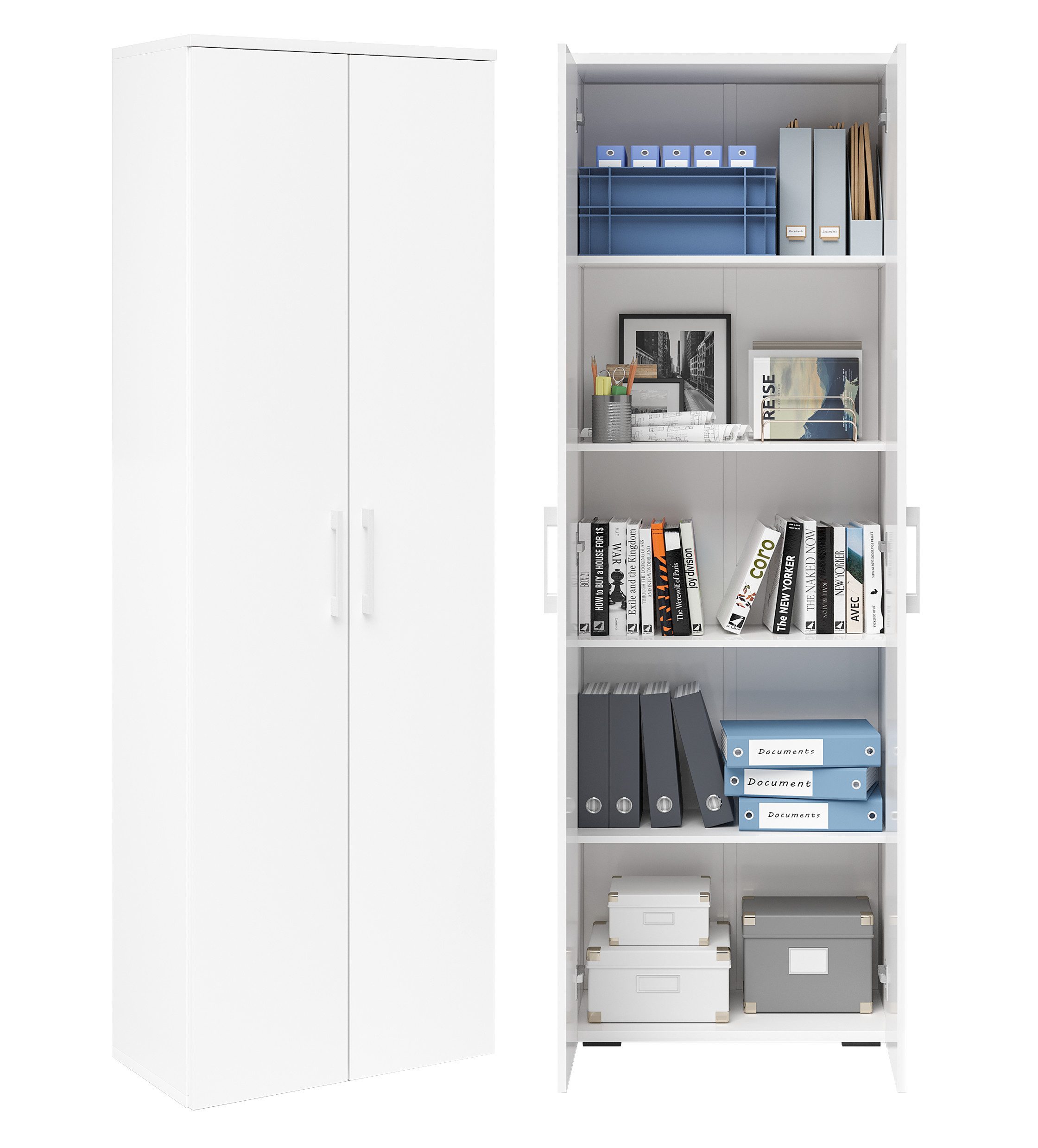 Bellamio Mehrzweckschrank Apol (Aktenschrank Weiß) mit günstig online kaufen