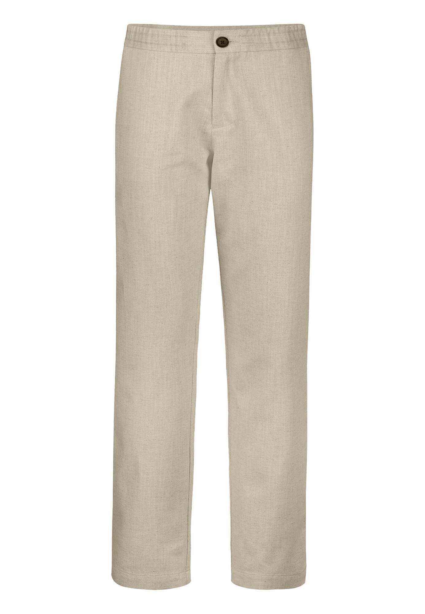 Stoffhose aus Bio-Baumwolle mit Leinen