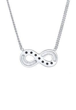 Elli Kette mit Anhänger Infinity Symbol Liebe Kristalle Silber, Infinity