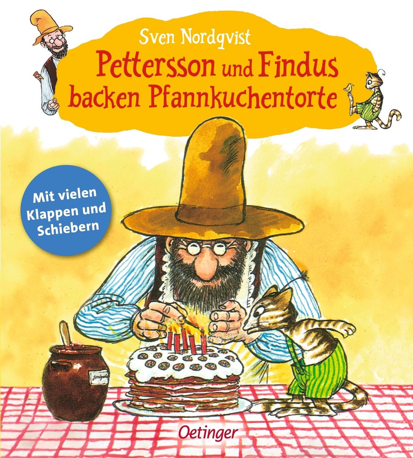 Pettersson und Findus backen Pfannkuchentorte / Sven Nordqvist