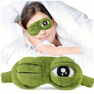 RefinedFlare Schlafmaske Niedliche Frosch-Schlafaugenmaske, Augenschutz, weich und bequem, 1-tlg.