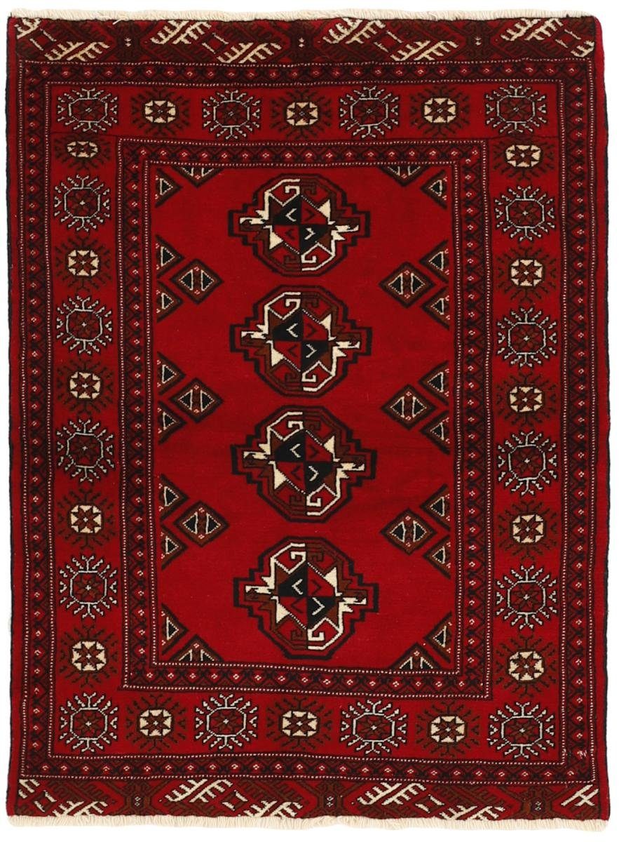 Orientteppich Turkaman 99x130 Handgeknüpfter Trading, mm Höhe: / Orientteppich Nain rechteckig, 6 Perserteppich