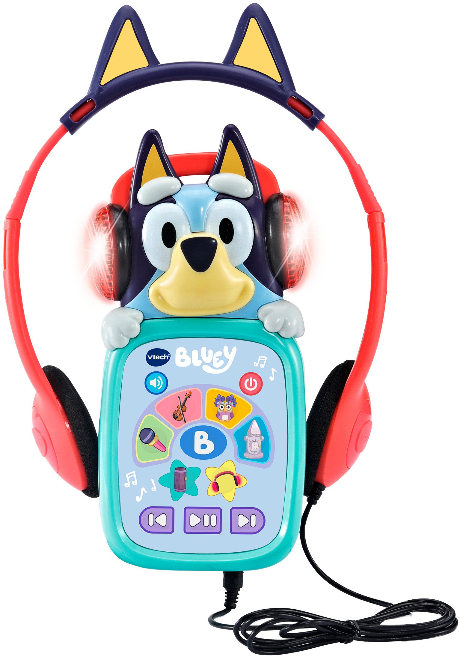Vtech® Lernspielzeug Bluey, Leuchtender Musikplayer, mit Licht und Sound