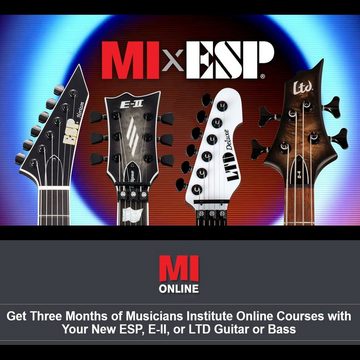 ESP E-Gitarre ESP LTD MH-10 KIT BLK E-Gitarre Schwarz