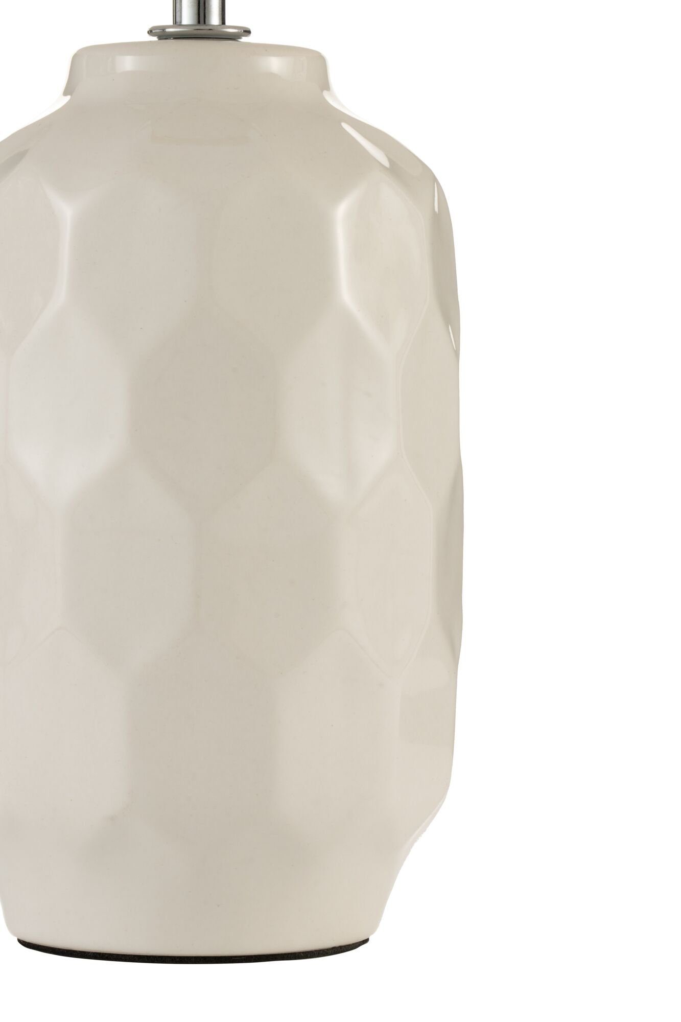 Pauleen Tischleuchte Crème Charming Leuchtmittel, ohne E14 Sparkle max.20W Stoff/Keramik