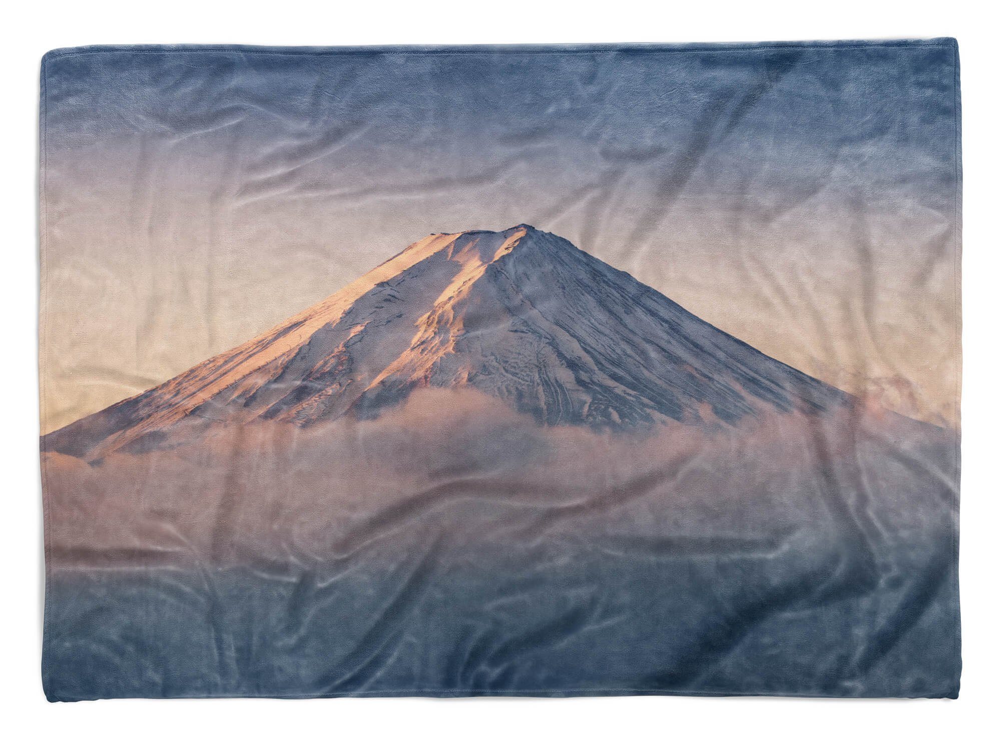 Handtuch Handtuch Art Strandhandtuch Wolken, Fotomotiv Japan Sinus Handtücher Vulkan Fuji Kuscheldecke Saunatuch Baumwolle-Polyester-Mix mit (1-St),