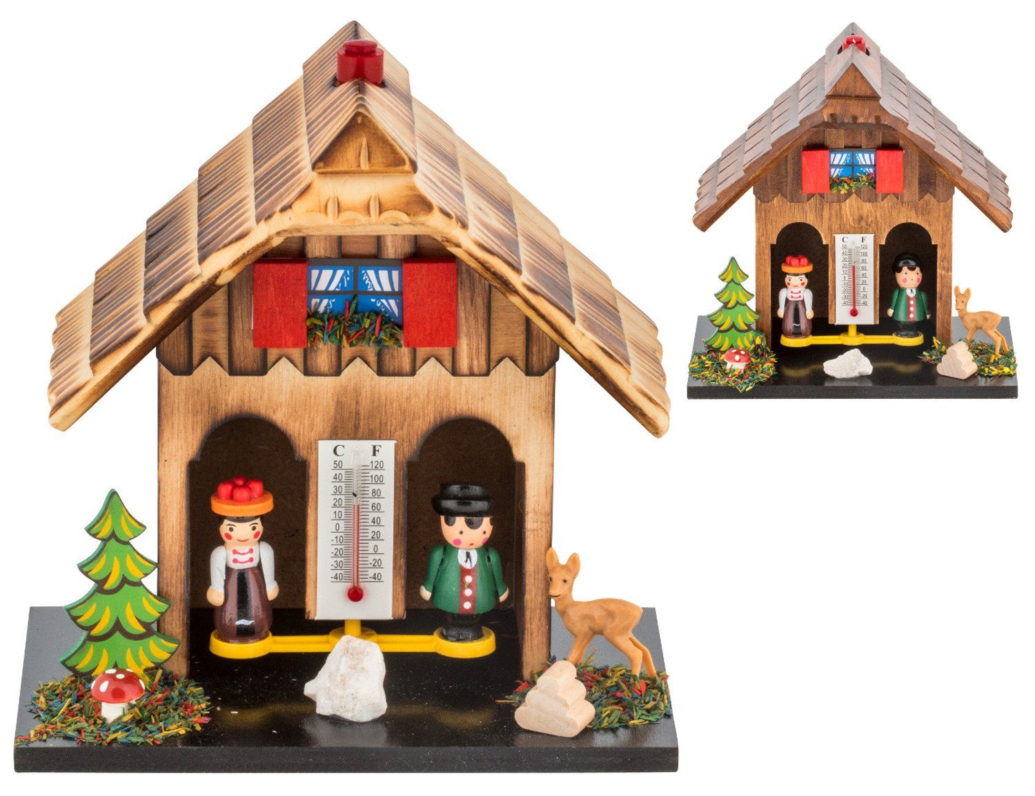 TFA Dostmann Schwarzwaldhaus TFA 48.1503 Wetterhaus Klassiker Made in Germany Wetterstation