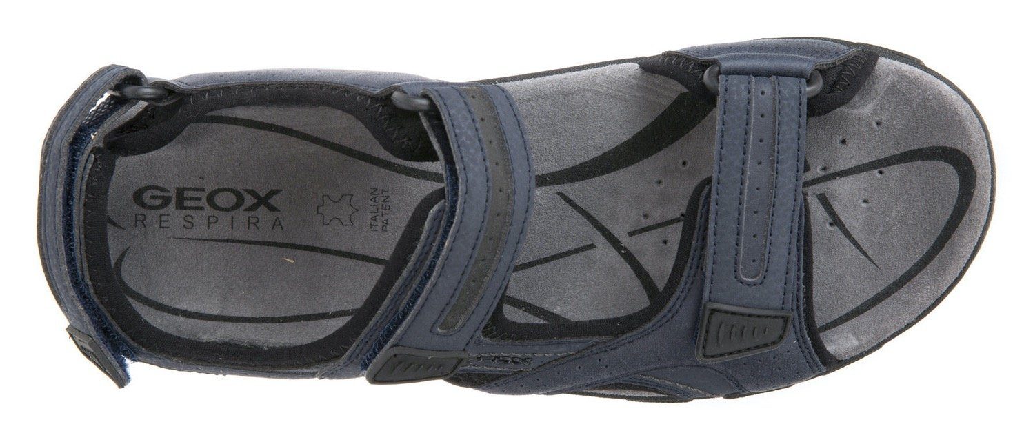 Geox UOMO SANDAL STRADA Sandale, Sommerschuh, Klettschuh, Outdoorsandale, im Trekking-Look