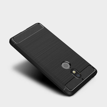 CoolGadget Handyhülle Carbon Handy Hülle für Nokia 7 5,2 Zoll, robuste Telefonhülle Case Schutzhülle für Nokia 7 Hülle
