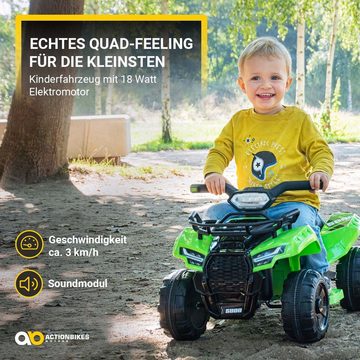 Actionbikes Motors Elektro-Kinderquad Mini Kinder Elektroquad YJ320 Jumpy 18 W 6 V, Belastbarkeit 20 kg, (1-tlg), Kinder Elektro Auto Fahrzeug Spielzeug - Bremsautomatik - Daumengas