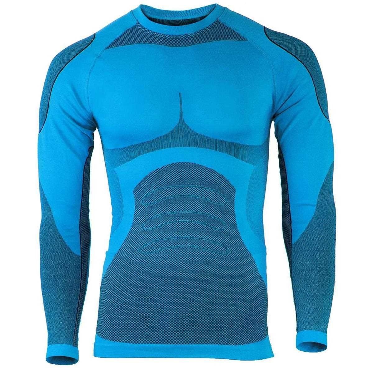 Snake Skiunterhemd Seamless Funktionsunterhemd Thermounterhemd Black Blau python (1-St) Sportunterhemd
