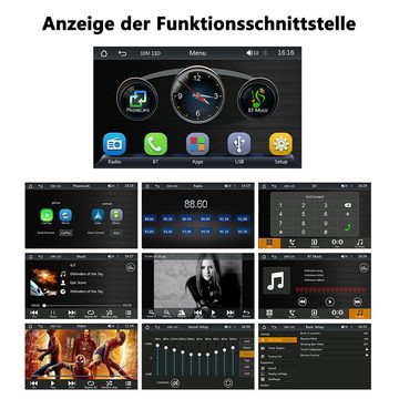 GelldG Autoradio, 7-Zoll-Bildschirm Touch Display, Bluetooth mit Navi Radio Autoradio