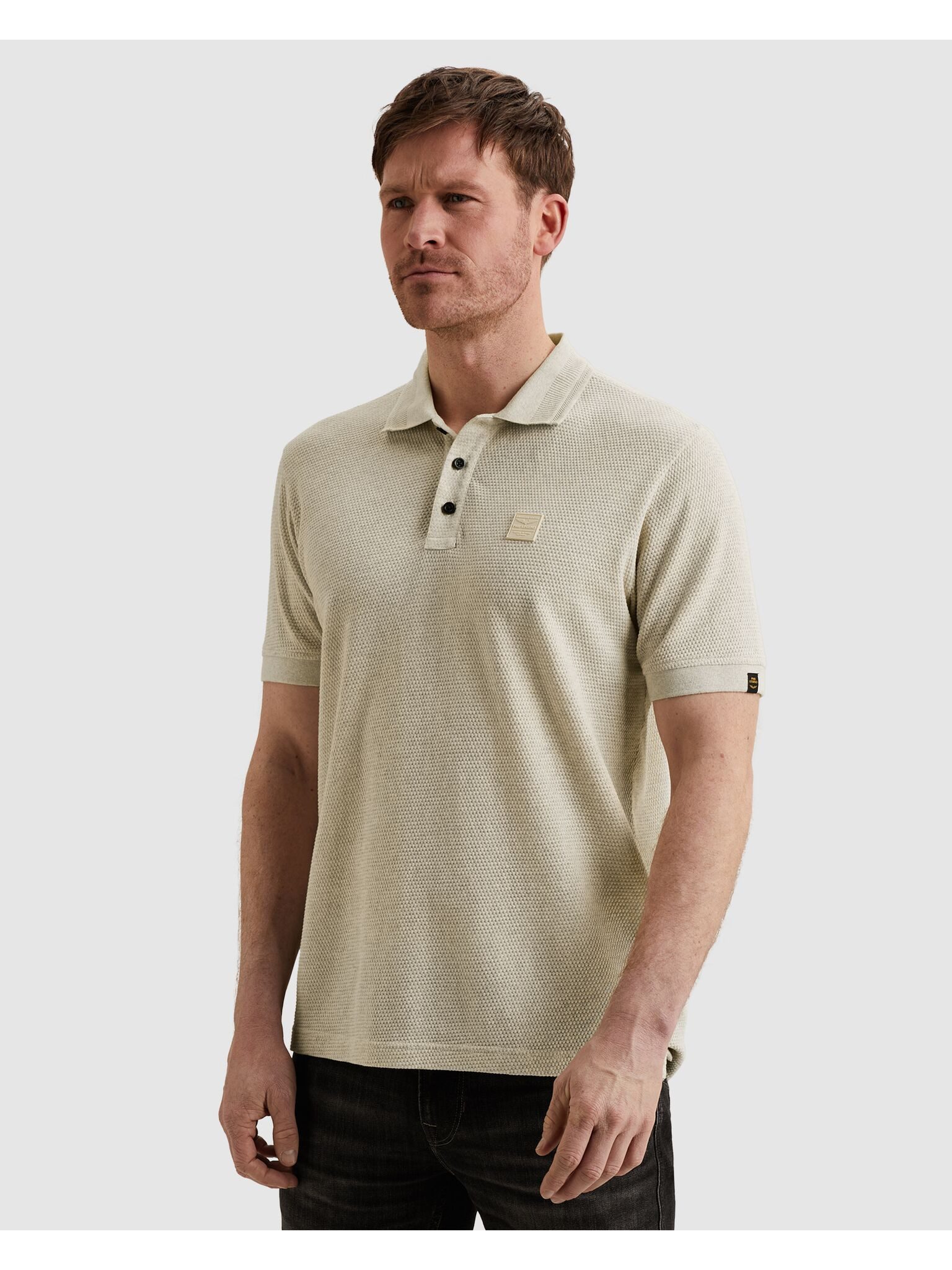PME LEGEND Poloshirt Short Sleeve Polo Popcorn Jersey aus Baumwolle günstig online kaufen
