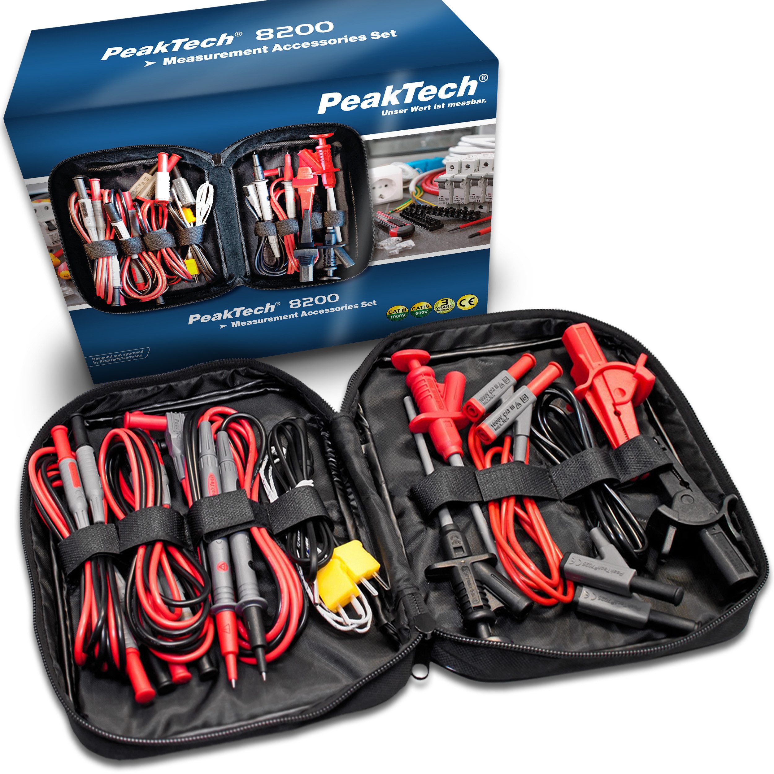 PeakTech Multimeter Messzubehör Set für Digital Multimeter