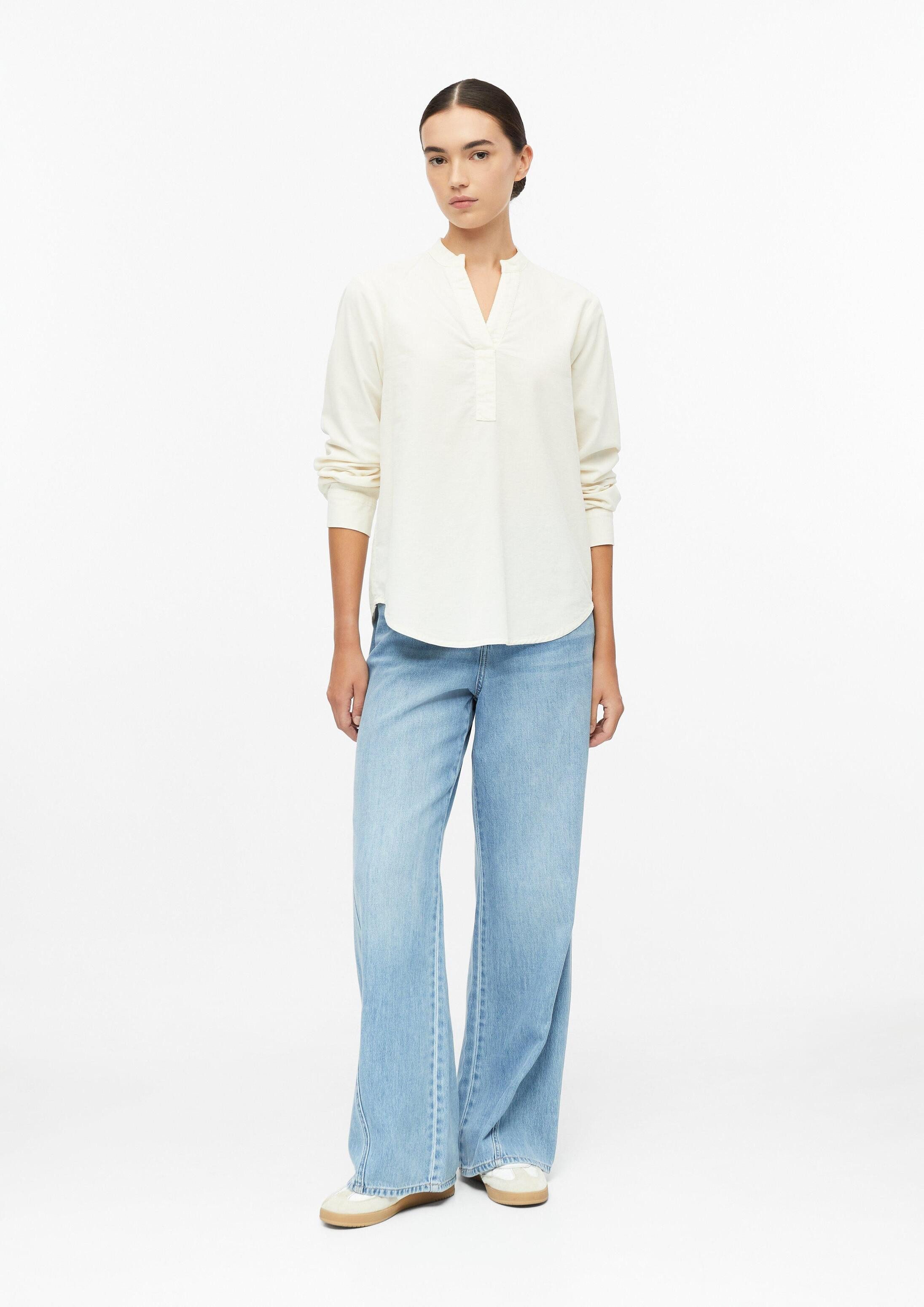 s.Oliver Langarmbluse Bluse Feincord-Bluse mit Stehkragen – Bild 5 von 5
