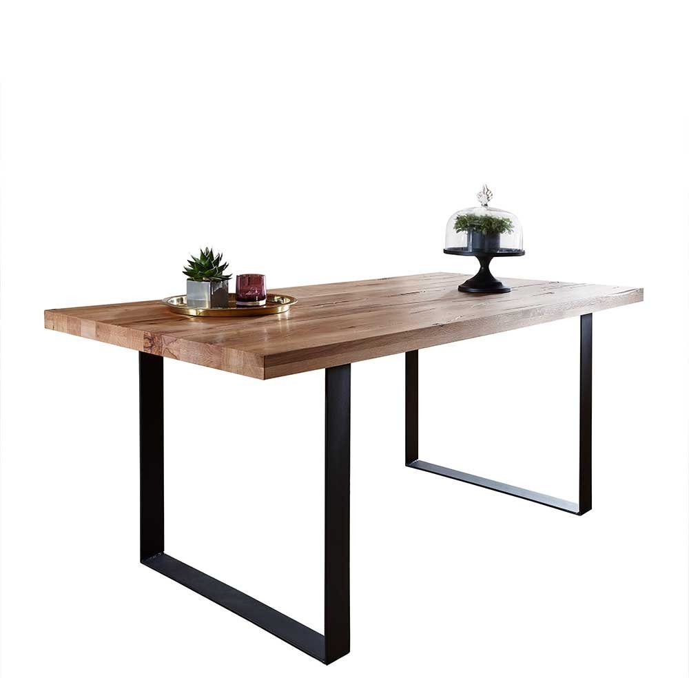 Pharao24 Esstisch Emilina, aus Massivholz