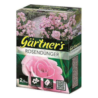 Gärtner's Gartendünger Rosendünger 2,5 kg Staudendünger Blütenstrauchdünger