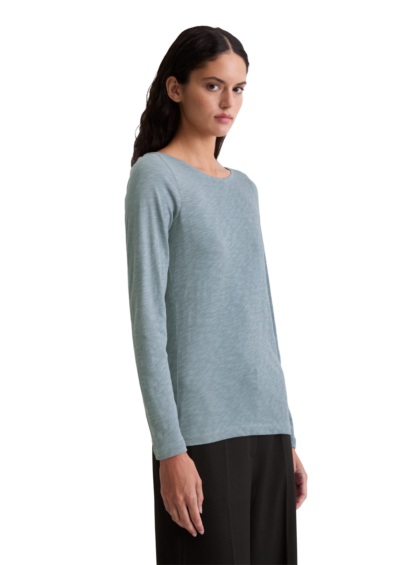 Marc O'Polo Langarmshirt aus Slub-Jersey