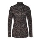 LASCANA Rollkragenshirt mit Animalprint, Jerseyshirt, modisches Basic