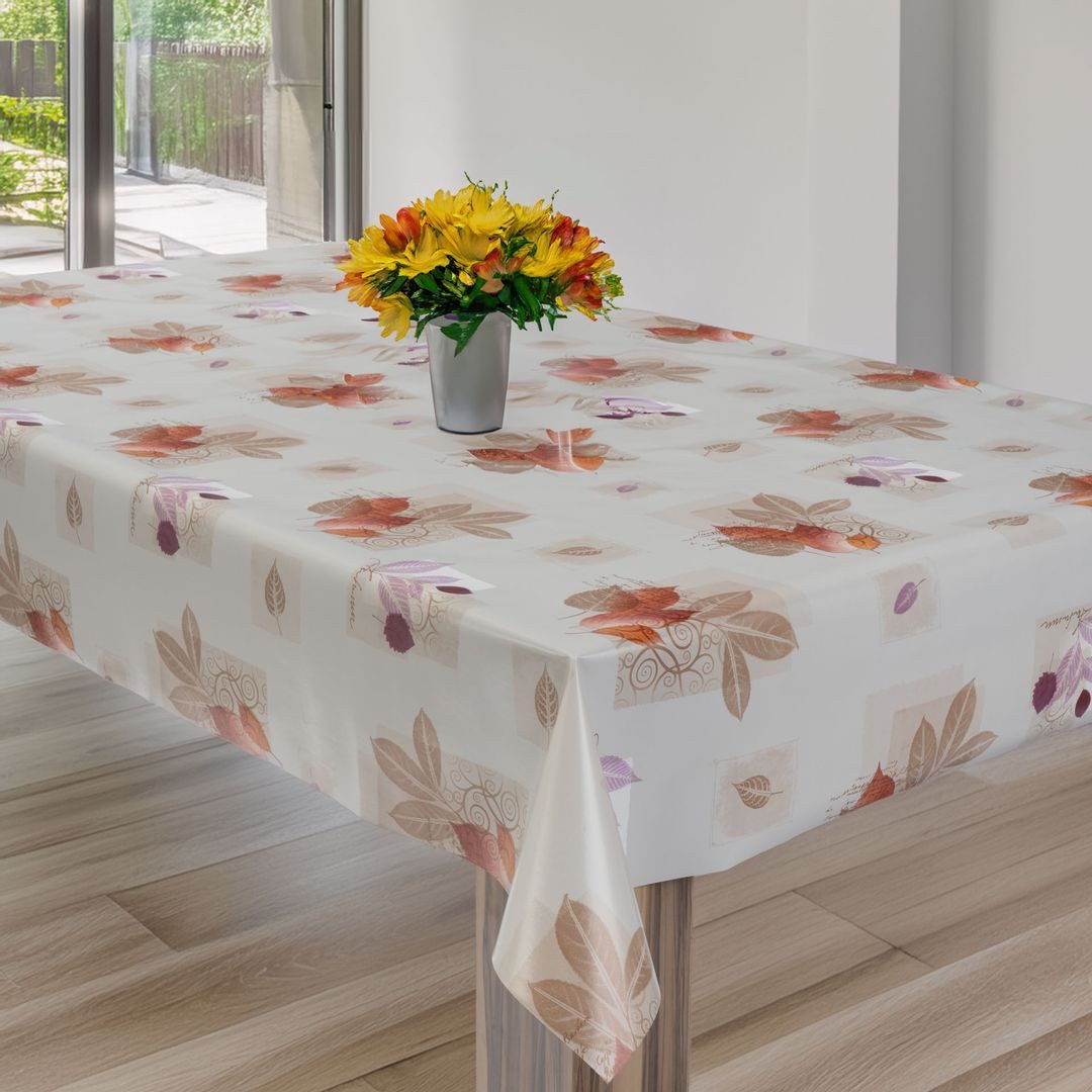 laro Tischdecke Wachstuchtischdecke Herbst Mix PVC Eckig – Bild 5 von 5