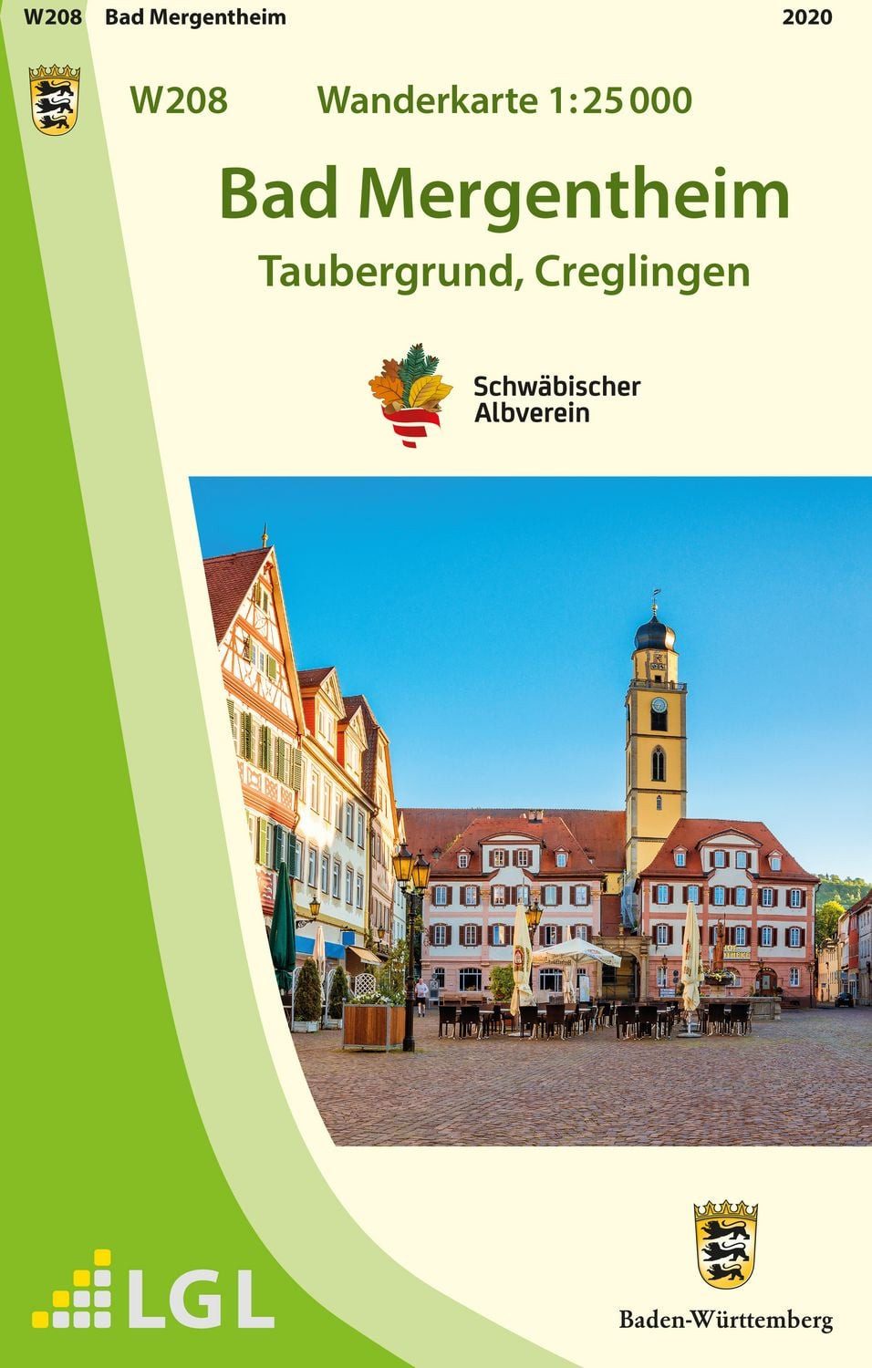 W208 Wanderkarte 1:25 000 Bad Mergentheim / diverse