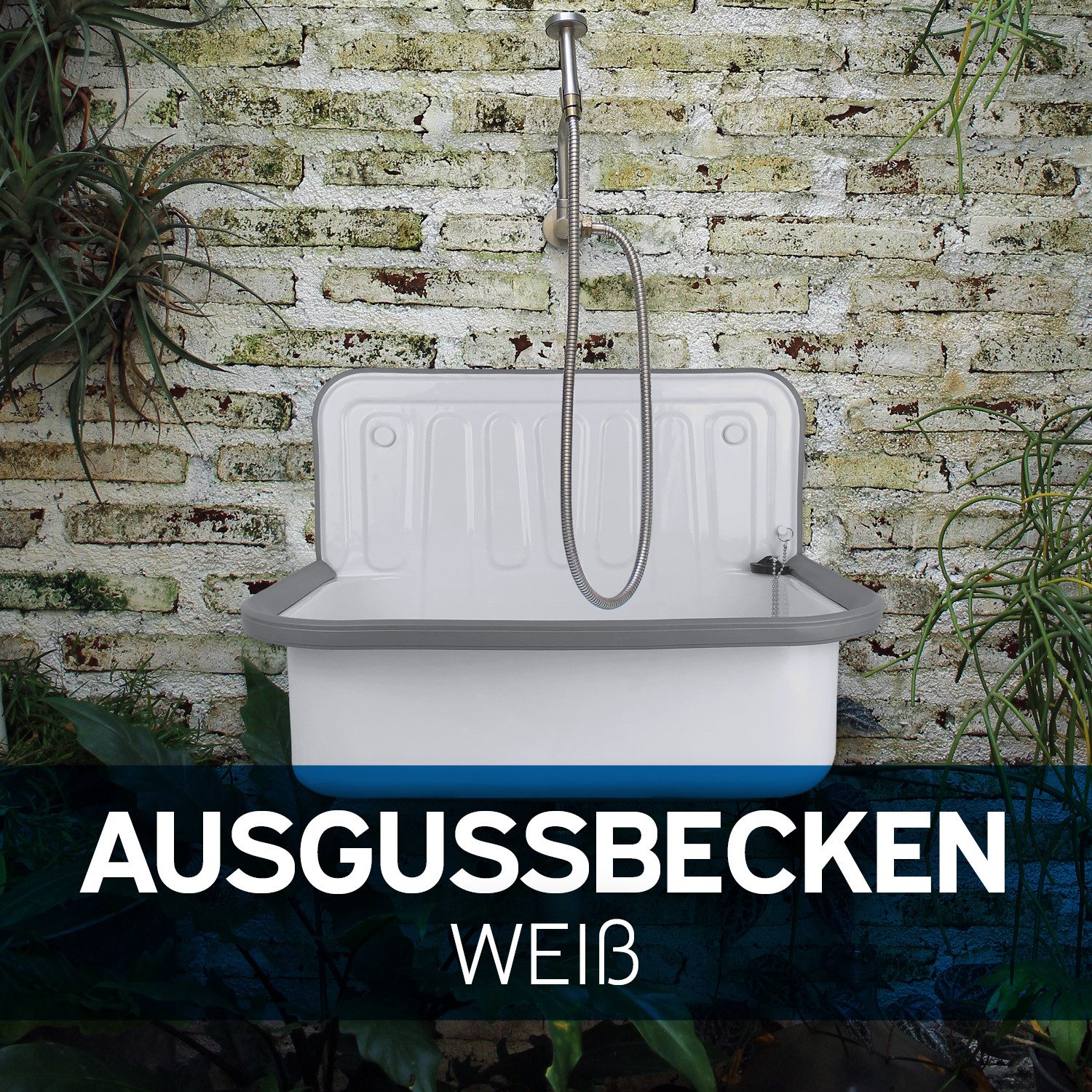 kör4u Waschbecken kör4u Ausgussbecken aus Stahl günstig online kaufen