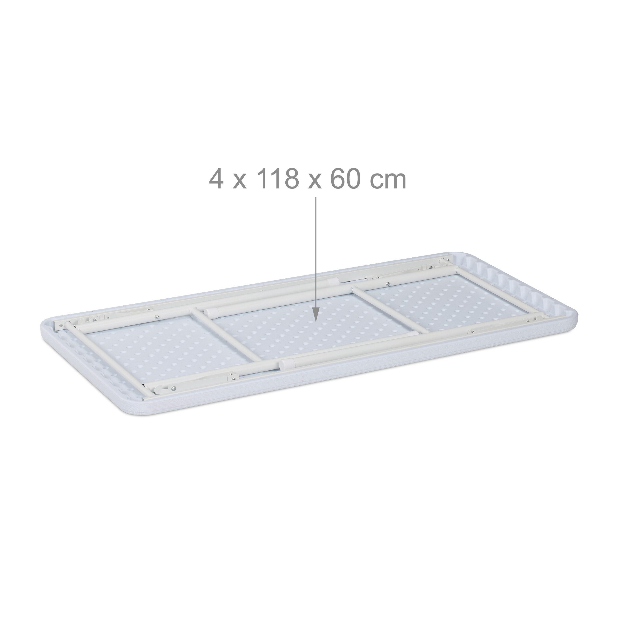 relaxdays Gartentisch Klappbarer Gartentisch Holzoptik