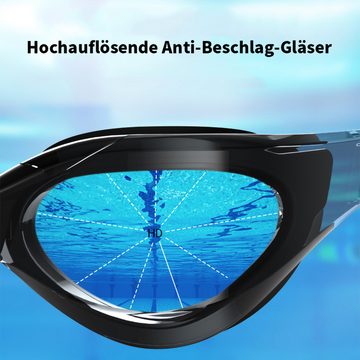 yozhiqu Schwimmbrille HD-Antibeschlag Brille, wasserdichte Schwimmbrille, kleiner Rahmen, sowohl für Männer und Frauen geeignet, Wettkampf Tauchausrüstung