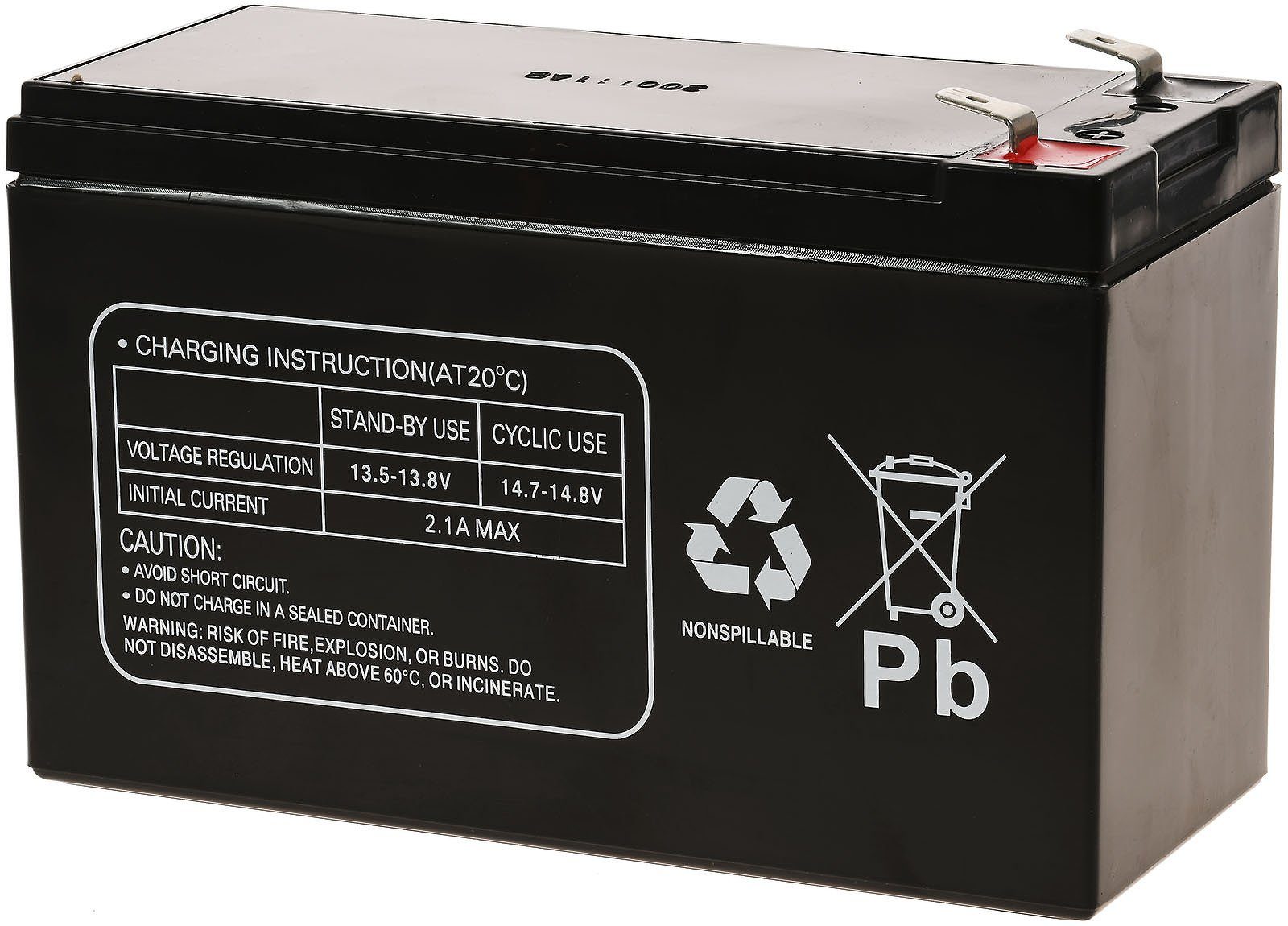 Powery Bleiakku multipower MP7-12B VdS kompatibel mit YUASA NP7-12L 12V 7Ah Bleiakkus 7000 mAh (12 V)