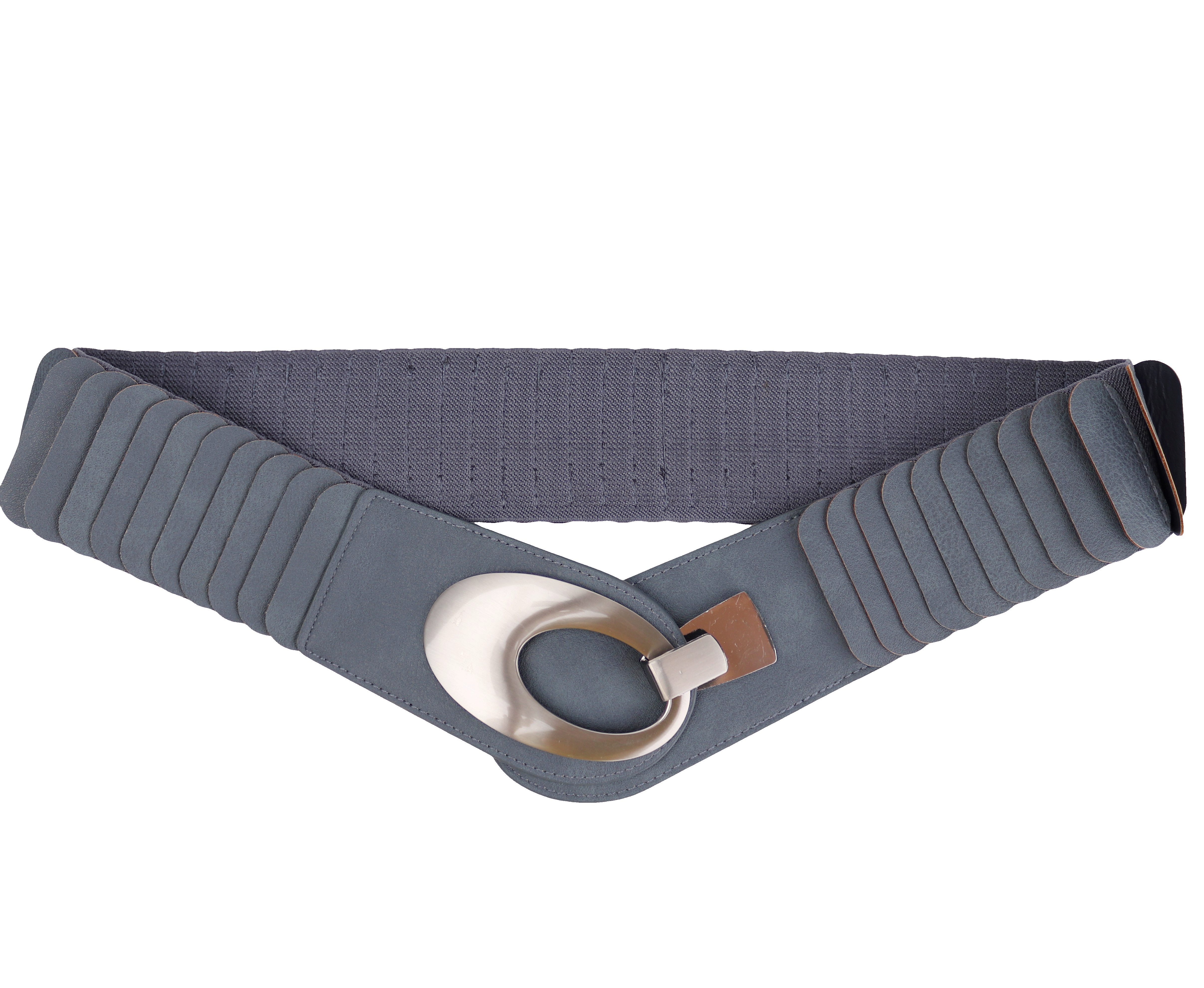 MIRROSI Taillengürtel Leo Unifarbe breit 6cm für Taillenumfang 85 bis 110cm, ONESIZE (Angenehmes Tragesgefühl, Leopard Muster, Unifarben) Breiter Stretch Gürtel