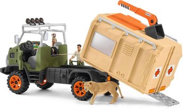 Schleich® Spielwelt WILD LIFE, Großer Truck Tierrettung (42475), (Set), Made in Europe
