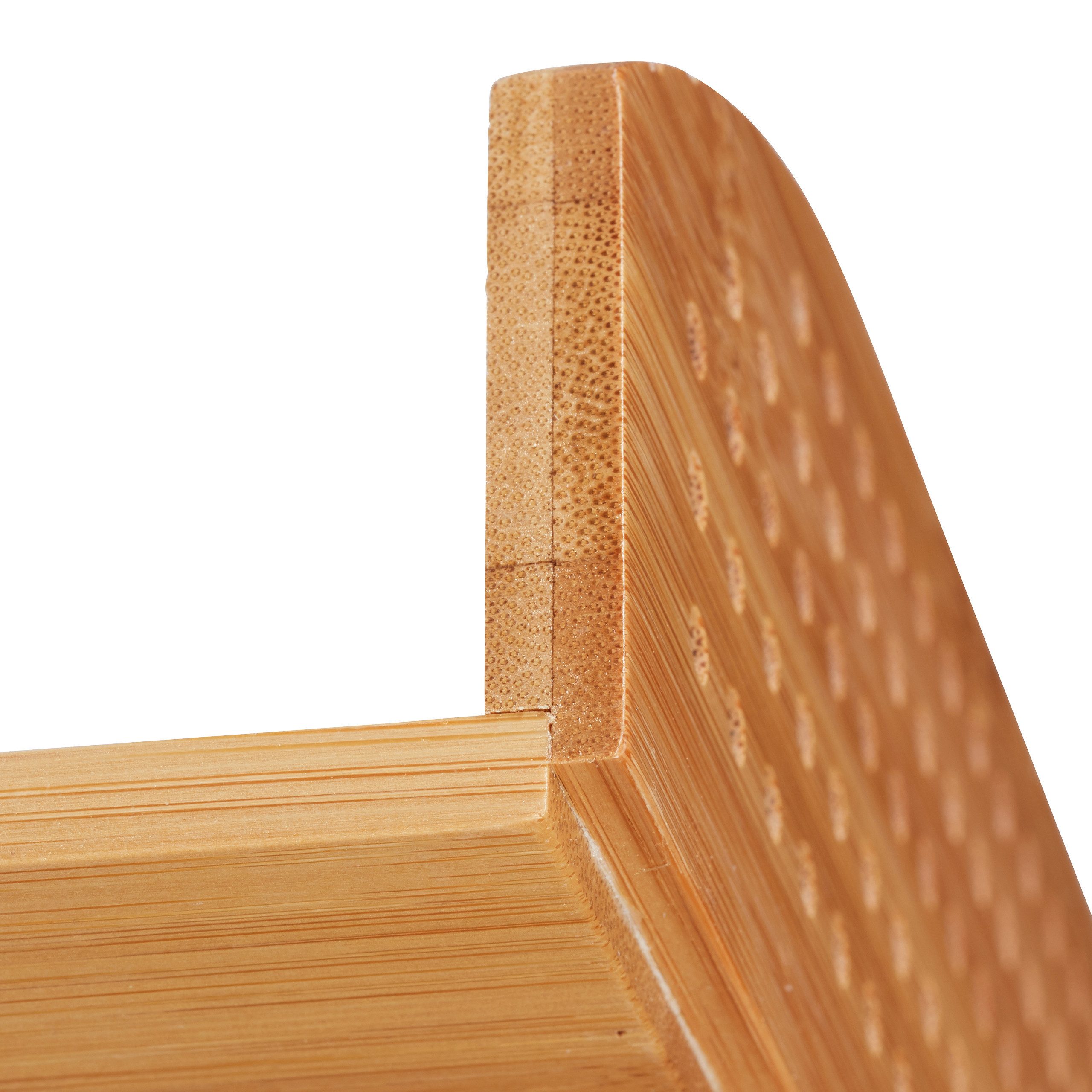 relaxdays Briefablage 10 x Dokumentenablage Bambus perforiert