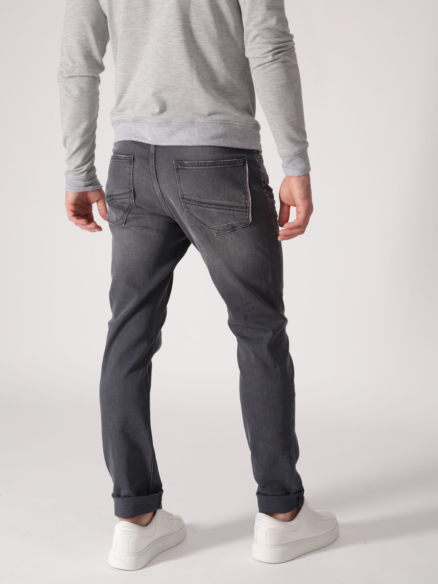 Grey Ralf Denim Miracle Five-Pocket-Design Regular-fit-Jeans of Macaron