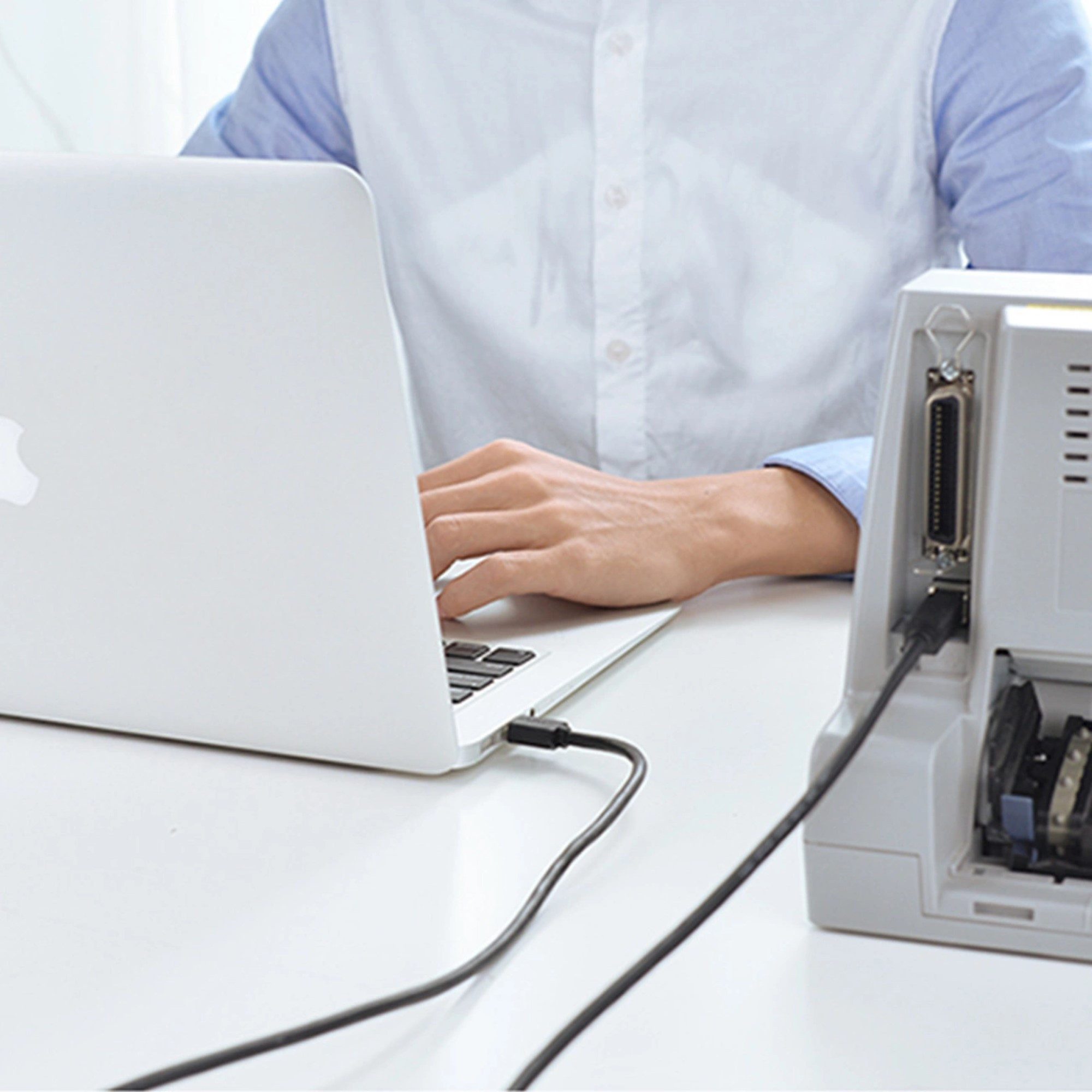 UGREEN US122 USB-B-USB-A 2.0 Druckerkabel 15 m 480 Mbit/s – Schwarz USB-Kabel, (1500 cm)