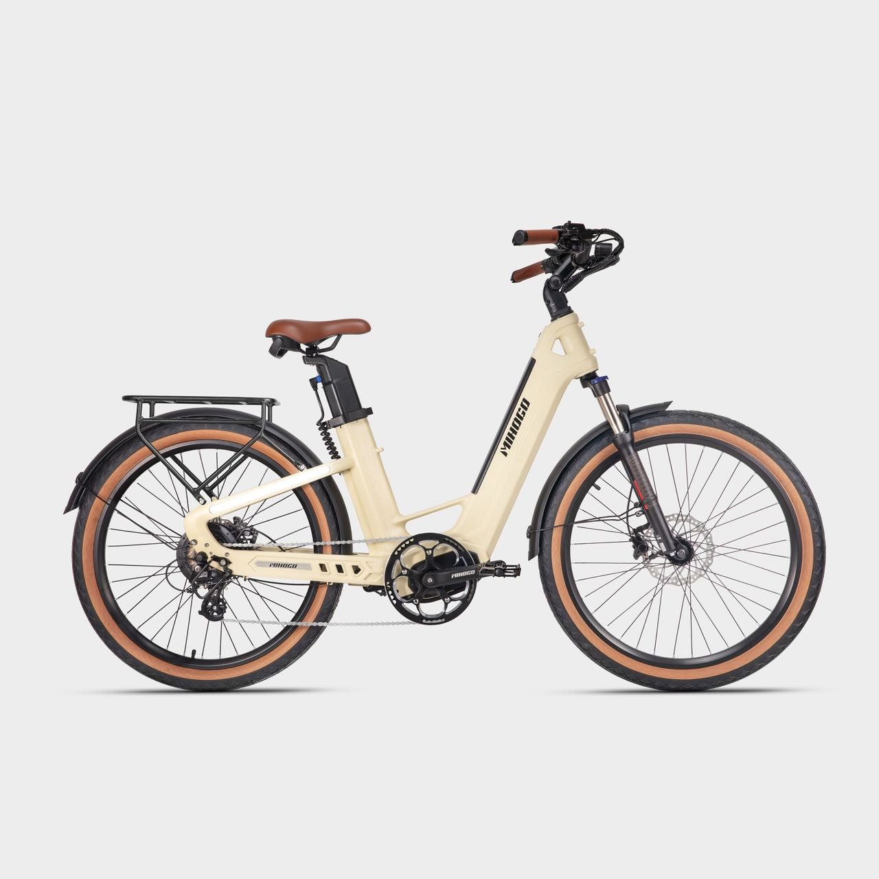 DOTMALL E-Bike Cityrad Mihogo Air Elektrofahrrad, 48V9.6AH *2 Doppelakku,7 Gang Shimano