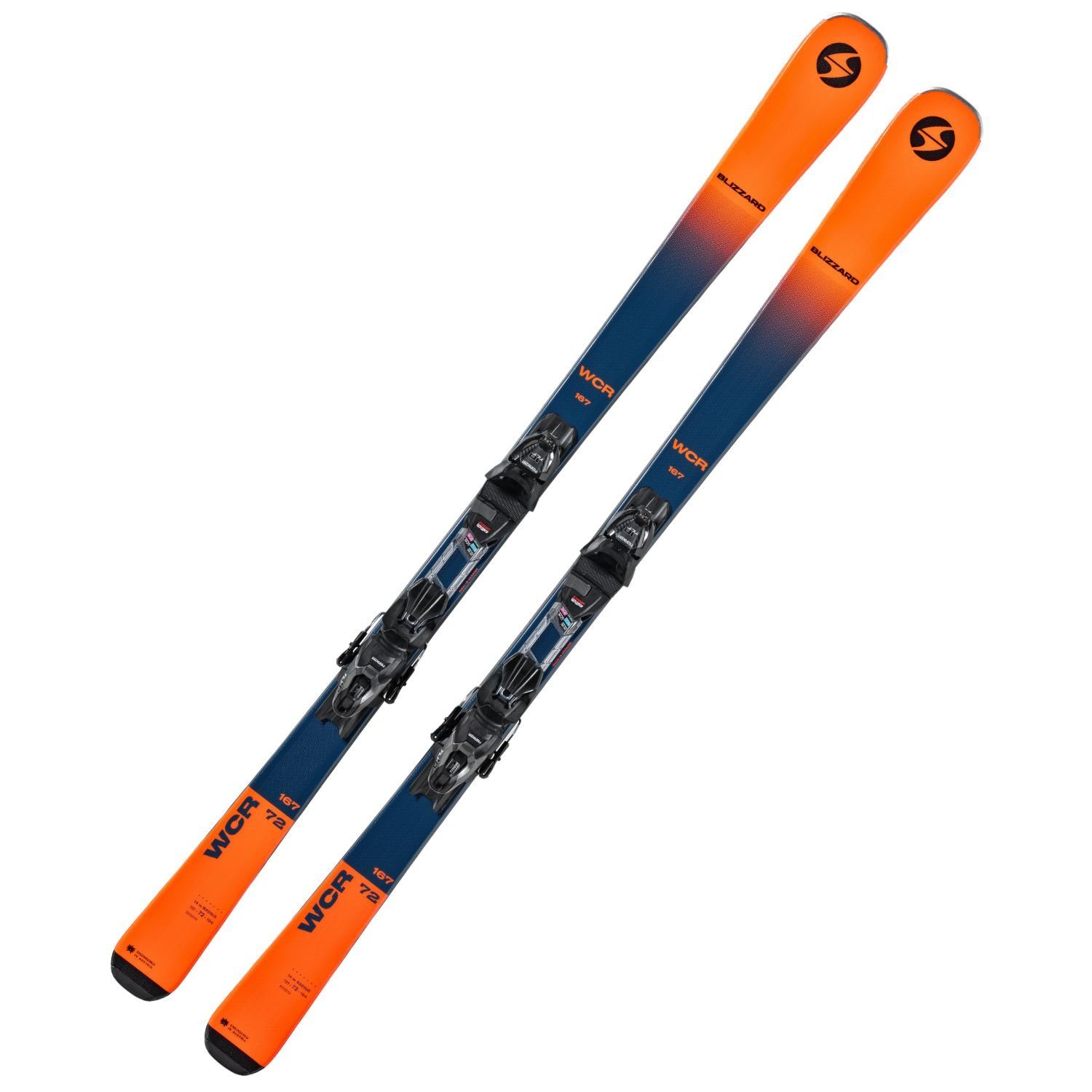 BLIZZARD Ski, Ski Blizzard WCR Full Camber Rocker + Bindung Marker TLT 10 Z3-10 orange/blau