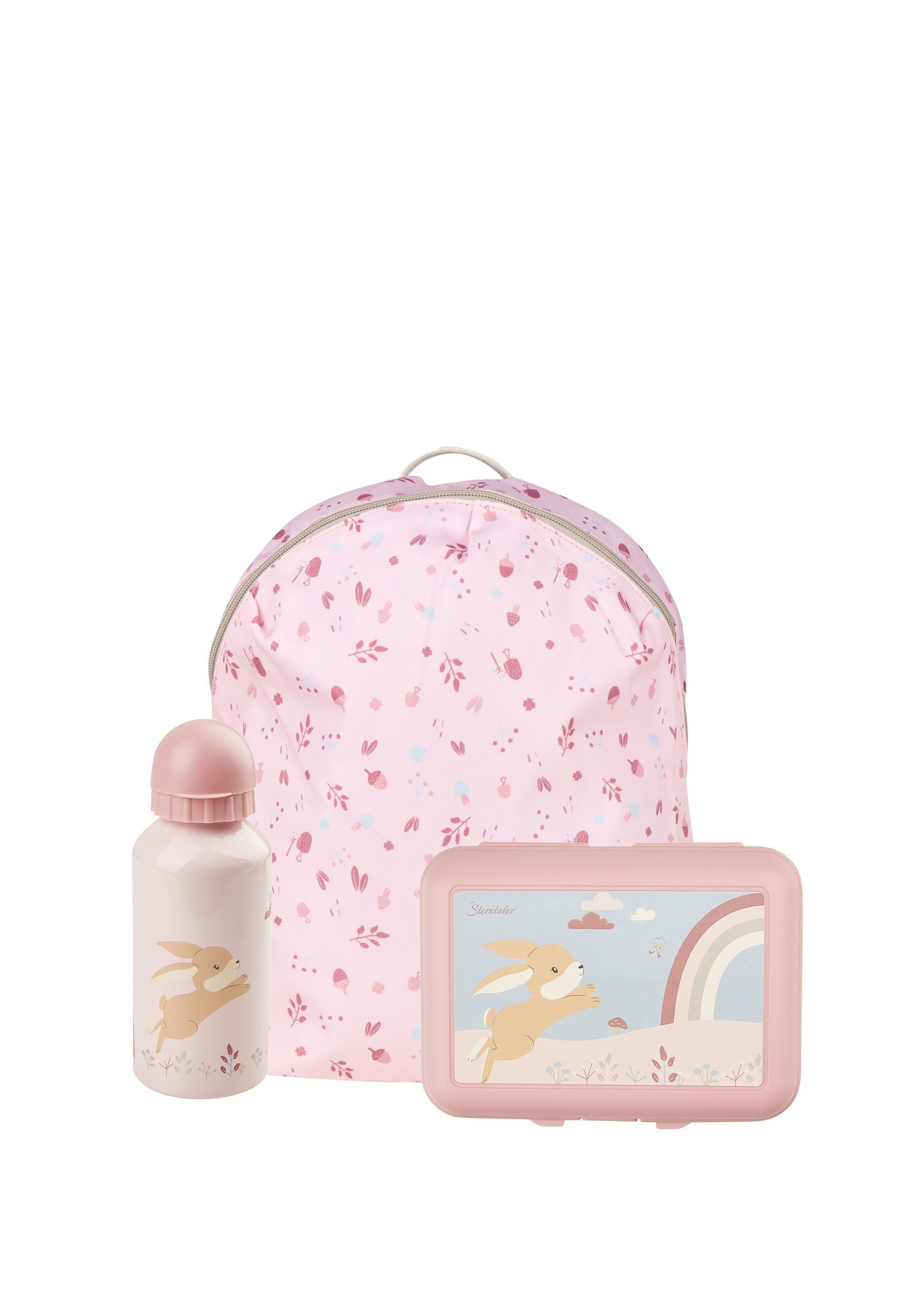 Sterntaler® Kinderrucksack Kindergarten Set HASE Hanni (Hase Hanni, 1-tlg., Set bestehend aus Kinderrucksack Mini, Brotdose und Trinkflasche)
