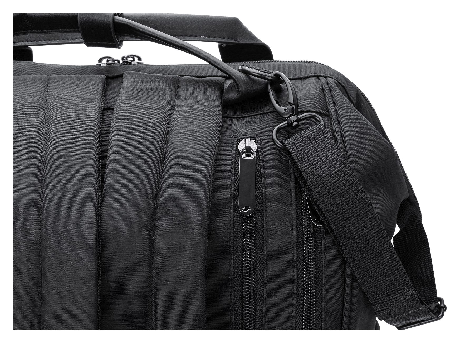 Osann Wickelrucksack Wickeltasche Black Handyport Backpack, mit Wickelrucksack