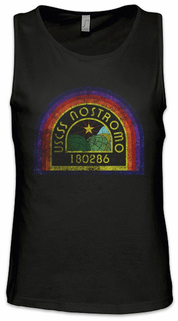 Urban Backwoods Tanktop USCSS Nostromo Patch Ärmelloses T-Shirt Alien Prometheus Weyland SciFi Yutani Logo Saga Aliens