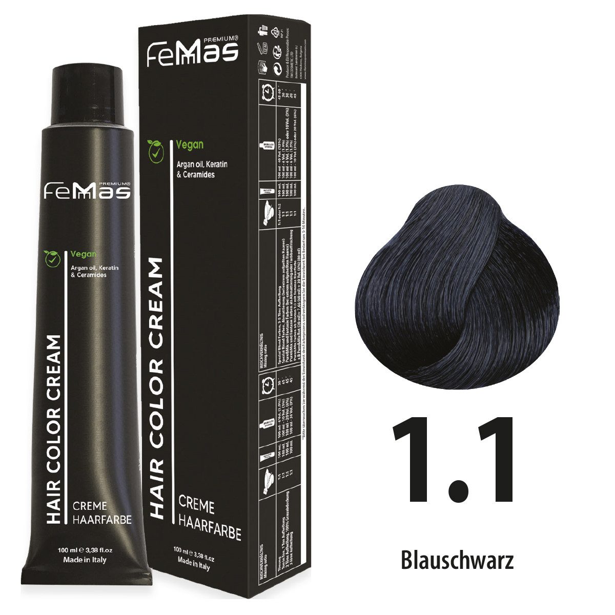 Femmas Premium Haarfarbe Femmas Hair Color, 1-tlg., Profi-Qualität