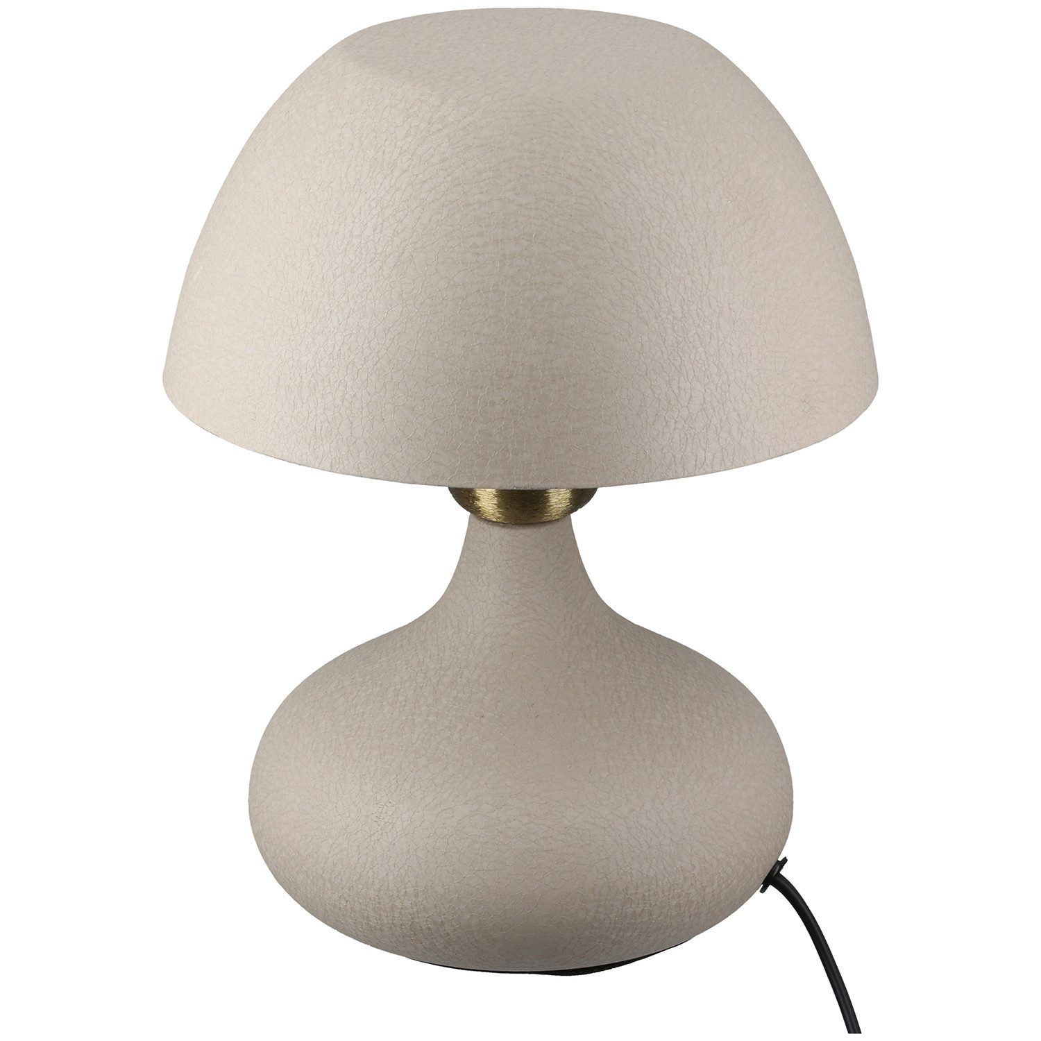 GILDE Tischleuchte AVANTI Tischleuchte - beige - Eisen - Höhe 23,5cm x Ø 18cm - Dekolampe, Tischlampe - Schreibtischlampe - Nachttischlampe