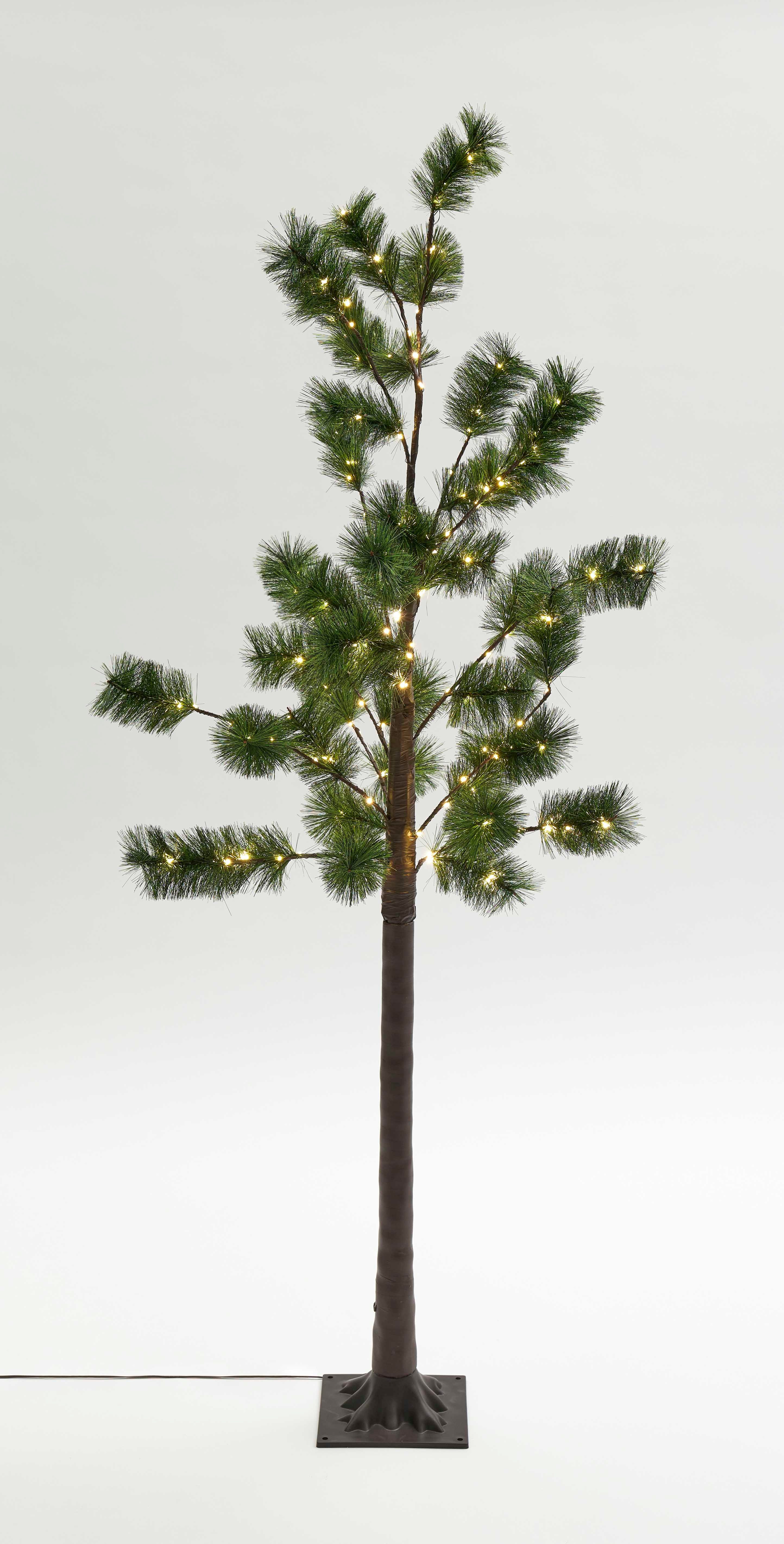 Northpoint LED Baum Tannenbaum Nadelbaum Braun 3,6W 150 LEDs 150cm hoch