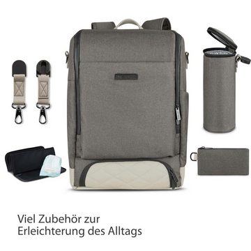 ABC Design Wickeltasche ABC Design Wickelrucksack Tour Diamond Edition, Wickelrucksack mit großem Frontfach inkl. Wickelunterlage & Zubehör