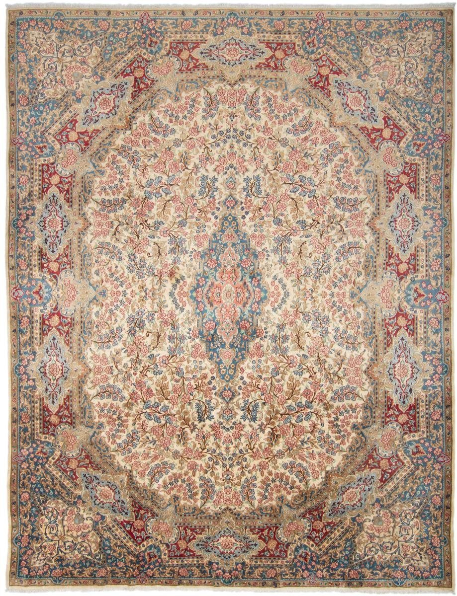 Orientteppich Kerman Rafsanjan 304x389 Handgeknüpfter Orientteppich / Perserteppich, Nain Trading, rechteckig, Höhe: 12 mm